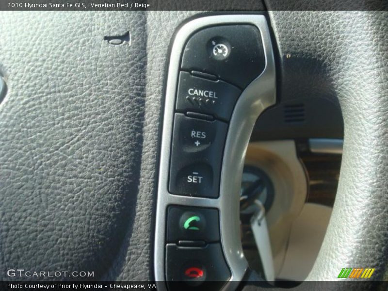 Venetian Red / Beige 2010 Hyundai Santa Fe GLS