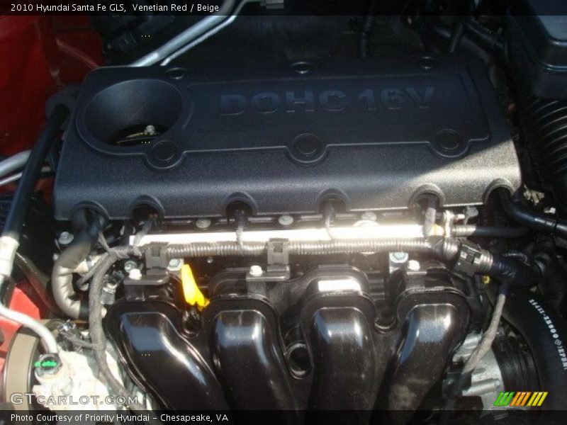 Venetian Red / Beige 2010 Hyundai Santa Fe GLS