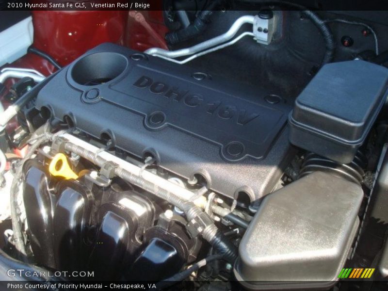 Venetian Red / Beige 2010 Hyundai Santa Fe GLS