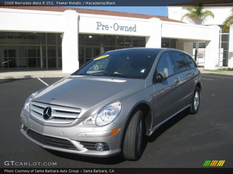 Pewter Metallic / Macadamia/Black 2008 Mercedes-Benz R 350