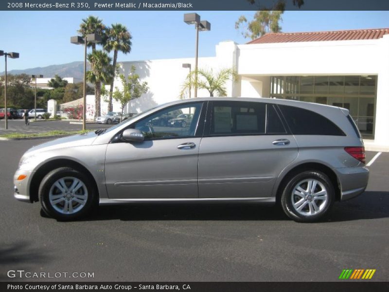 Pewter Metallic / Macadamia/Black 2008 Mercedes-Benz R 350