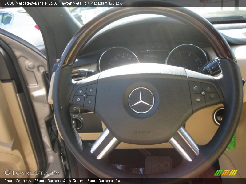 Pewter Metallic / Macadamia/Black 2008 Mercedes-Benz R 350