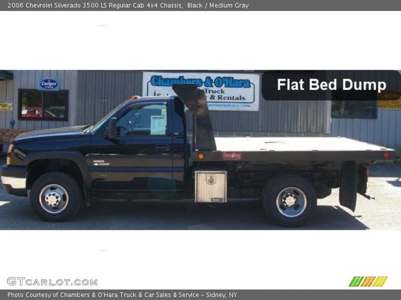 Black / Medium Gray 2006 Chevrolet Silverado 3500 LS Regular Cab 4x4 Chassis