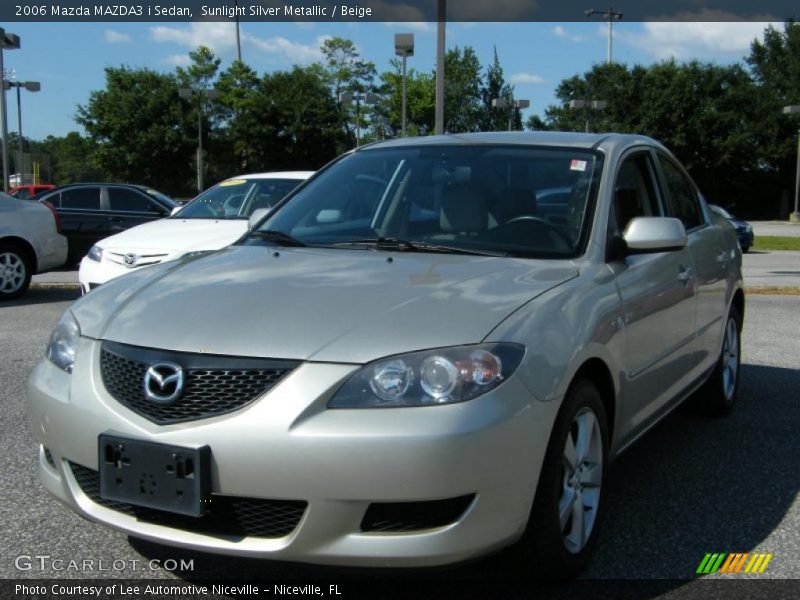 Sunlight Silver Metallic / Beige 2006 Mazda MAZDA3 i Sedan