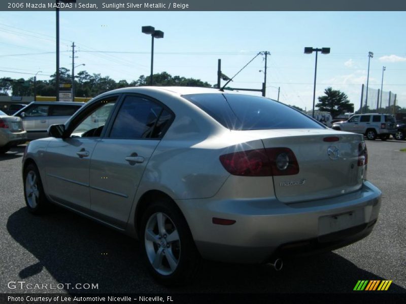 Sunlight Silver Metallic / Beige 2006 Mazda MAZDA3 i Sedan