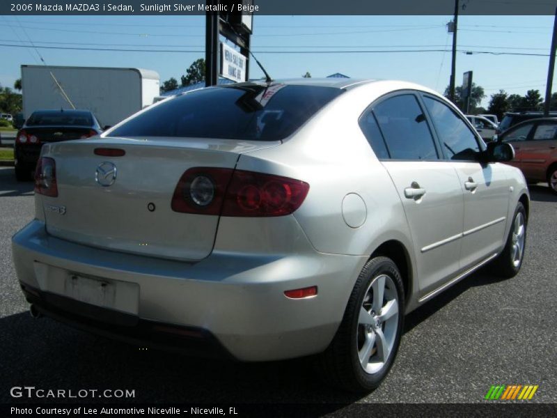 Sunlight Silver Metallic / Beige 2006 Mazda MAZDA3 i Sedan