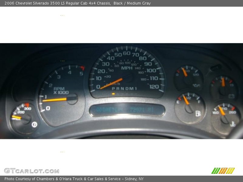 Black / Medium Gray 2006 Chevrolet Silverado 3500 LS Regular Cab 4x4 Chassis