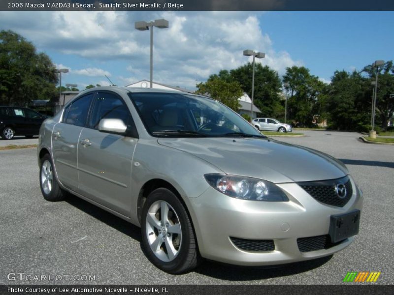 Sunlight Silver Metallic / Beige 2006 Mazda MAZDA3 i Sedan