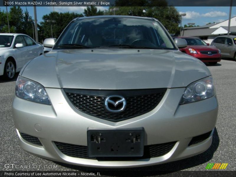 Sunlight Silver Metallic / Beige 2006 Mazda MAZDA3 i Sedan