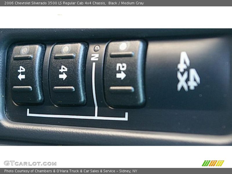 Black / Medium Gray 2006 Chevrolet Silverado 3500 LS Regular Cab 4x4 Chassis
