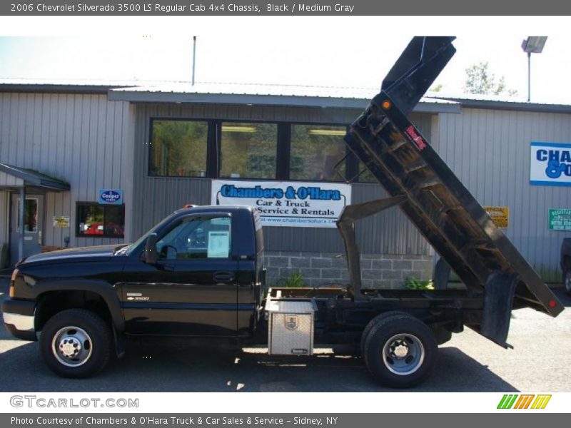 Black / Medium Gray 2006 Chevrolet Silverado 3500 LS Regular Cab 4x4 Chassis