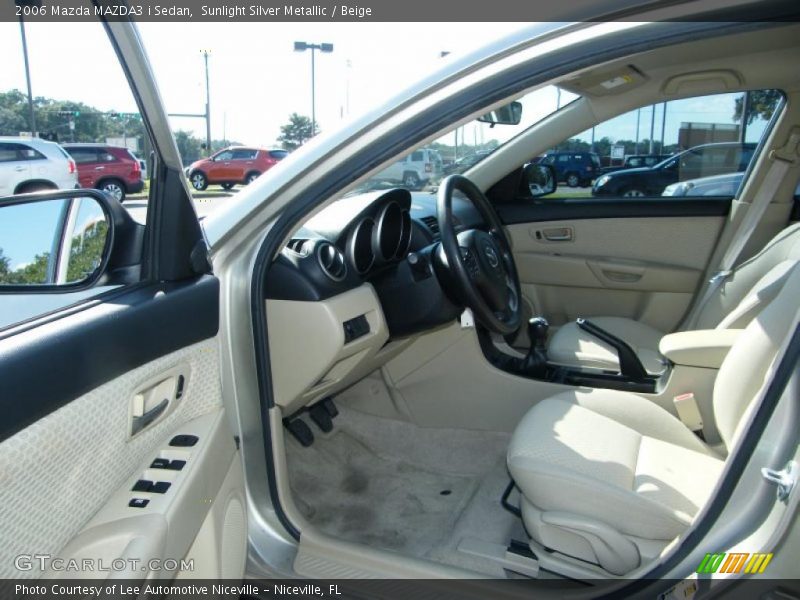 Sunlight Silver Metallic / Beige 2006 Mazda MAZDA3 i Sedan