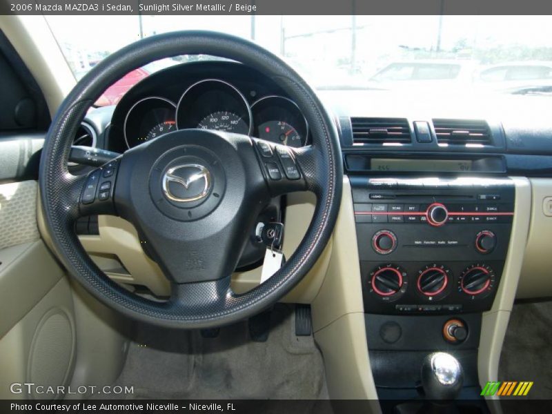 Sunlight Silver Metallic / Beige 2006 Mazda MAZDA3 i Sedan