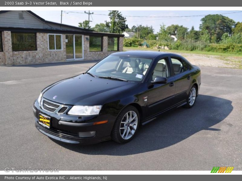 Black / Sand Beige 2003 Saab 9-3 Vector Sedan