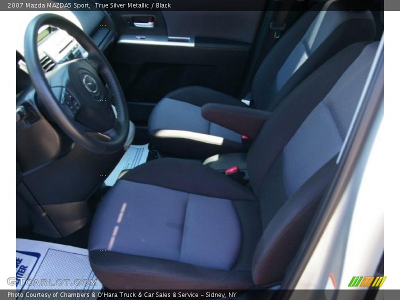 True Silver Metallic / Black 2007 Mazda MAZDA5 Sport