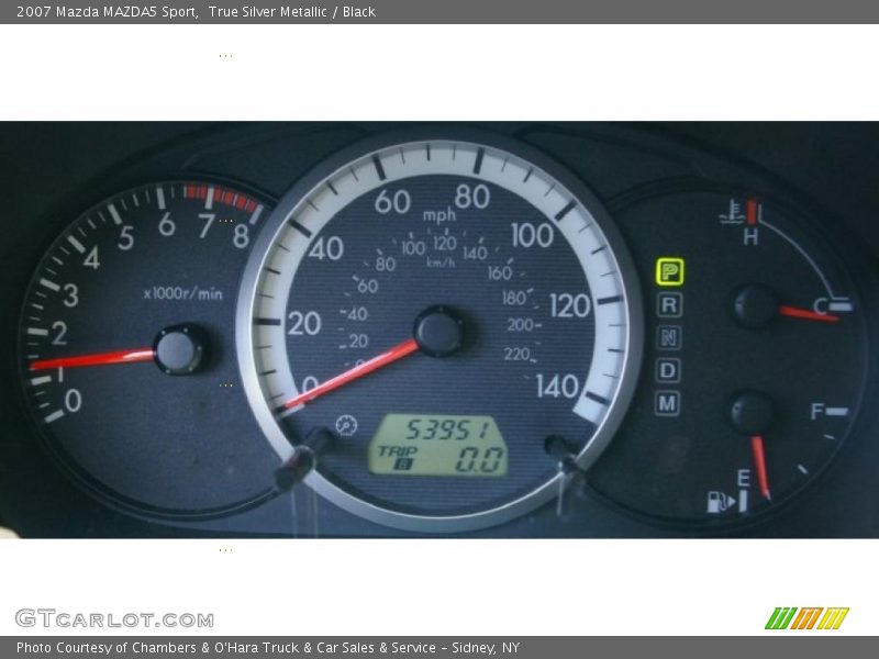 True Silver Metallic / Black 2007 Mazda MAZDA5 Sport
