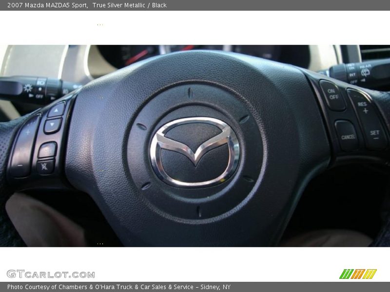 True Silver Metallic / Black 2007 Mazda MAZDA5 Sport