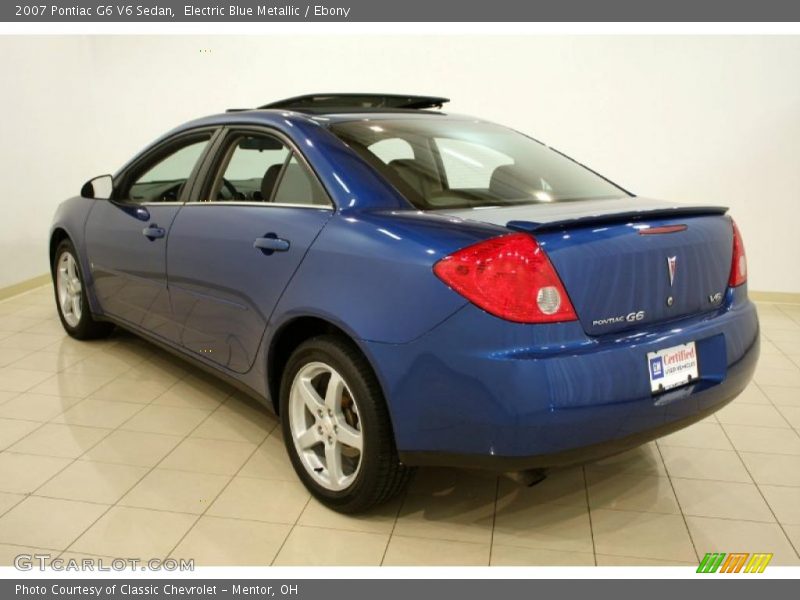 Electric Blue Metallic / Ebony 2007 Pontiac G6 V6 Sedan