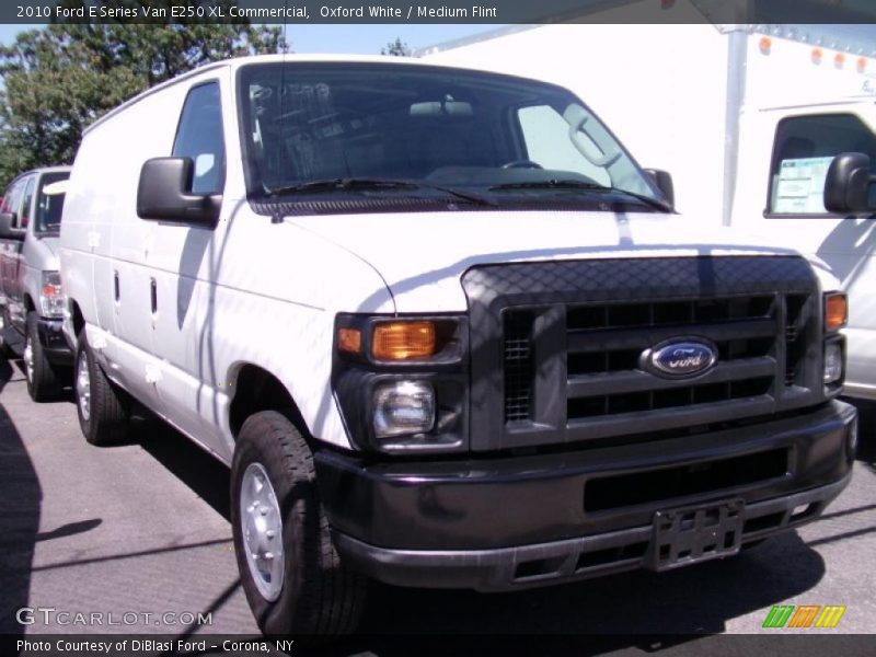 Oxford White / Medium Flint 2010 Ford E Series Van E250 XL Commericial