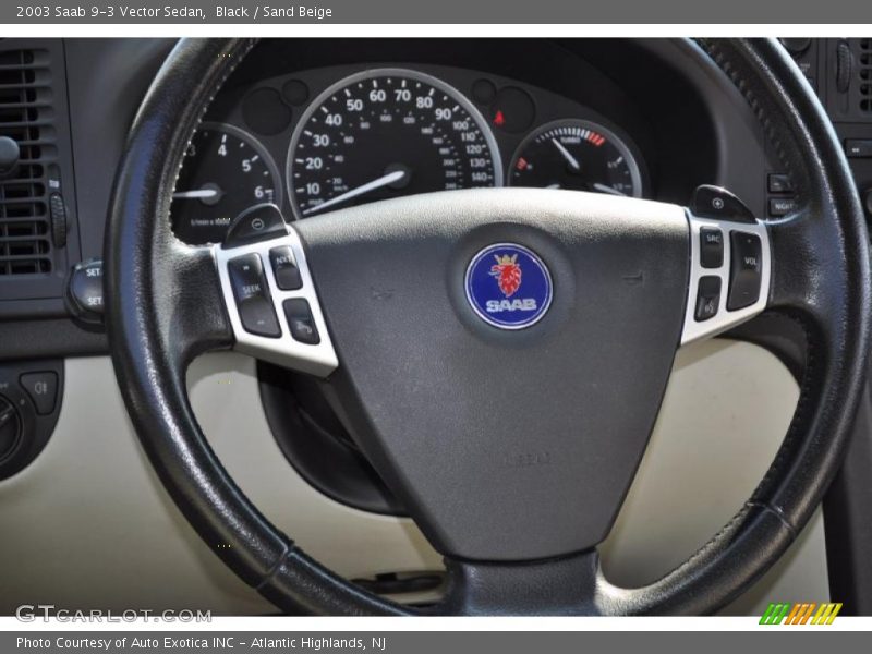 Black / Sand Beige 2003 Saab 9-3 Vector Sedan