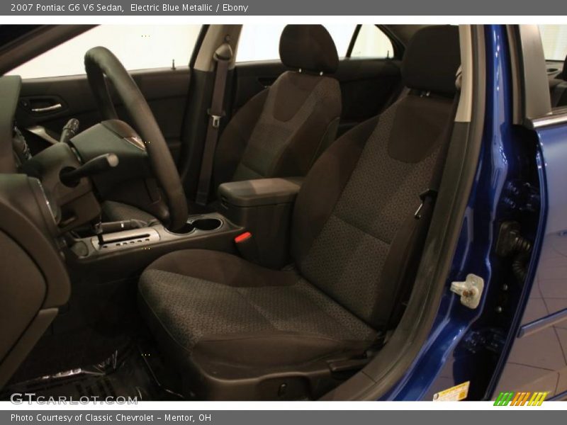 Electric Blue Metallic / Ebony 2007 Pontiac G6 V6 Sedan