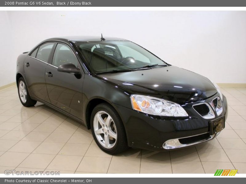 Black / Ebony Black 2008 Pontiac G6 V6 Sedan