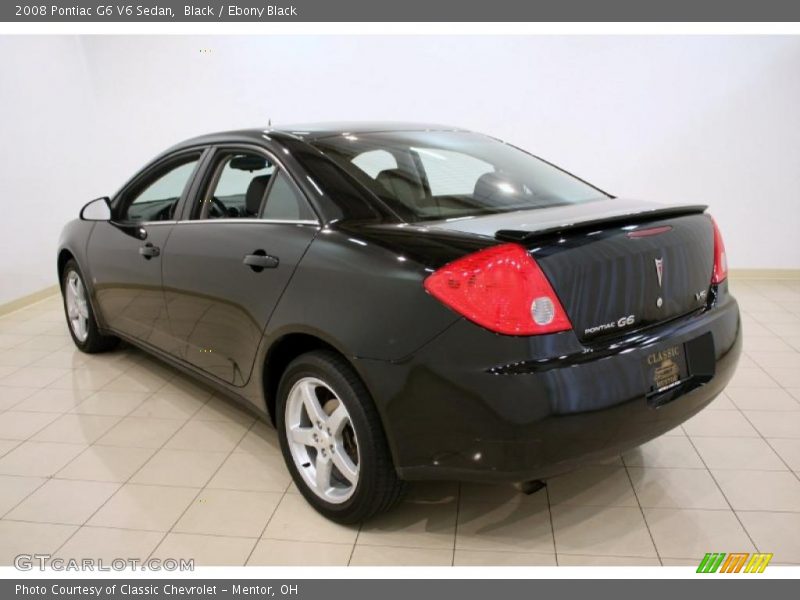 Black / Ebony Black 2008 Pontiac G6 V6 Sedan