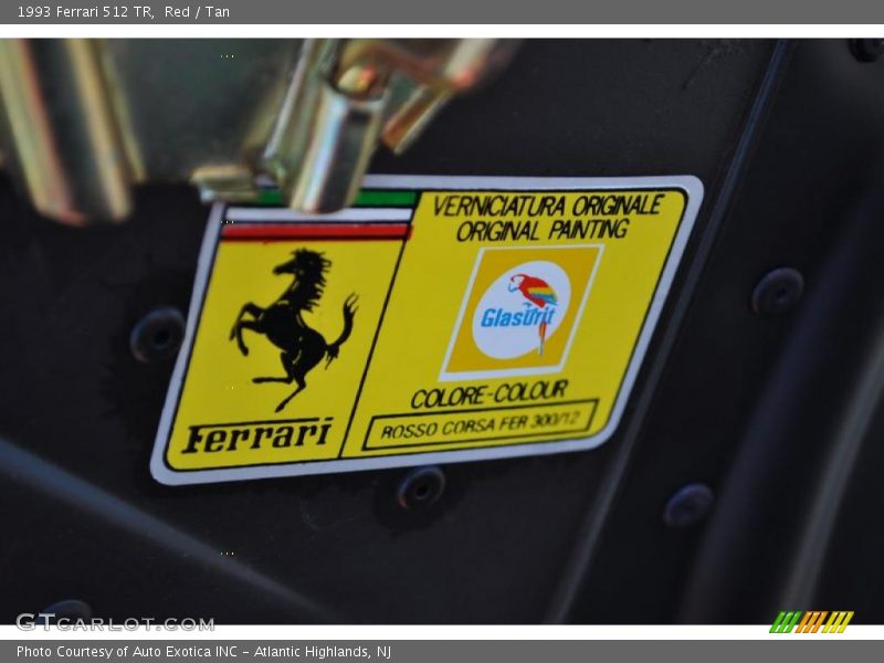 Red / Tan 1993 Ferrari 512 TR