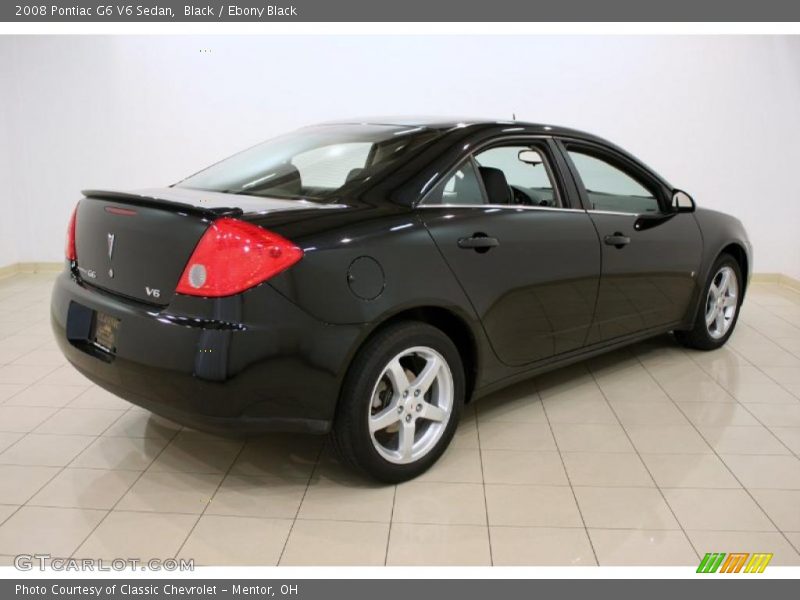 Black / Ebony Black 2008 Pontiac G6 V6 Sedan