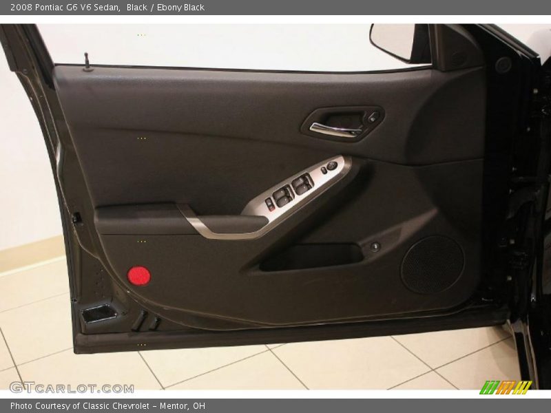 Black / Ebony Black 2008 Pontiac G6 V6 Sedan