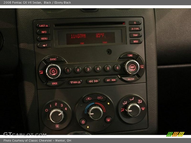 Black / Ebony Black 2008 Pontiac G6 V6 Sedan