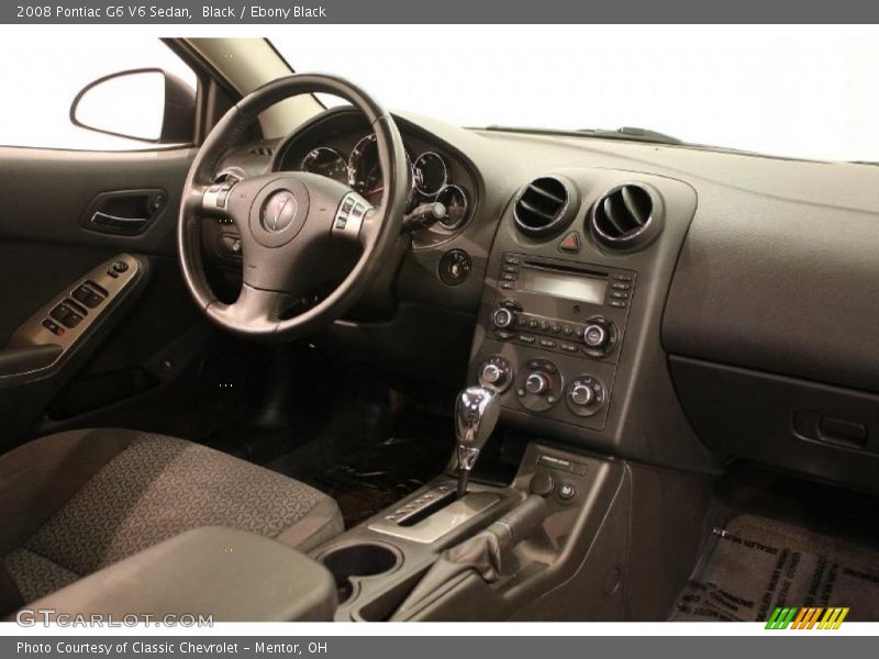 Black / Ebony Black 2008 Pontiac G6 V6 Sedan