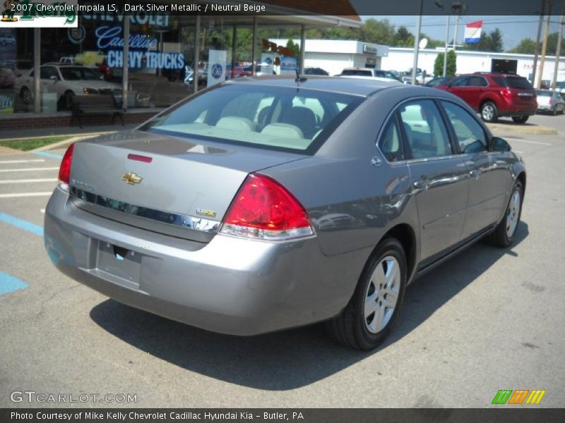 Dark Silver Metallic / Neutral Beige 2007 Chevrolet Impala LS