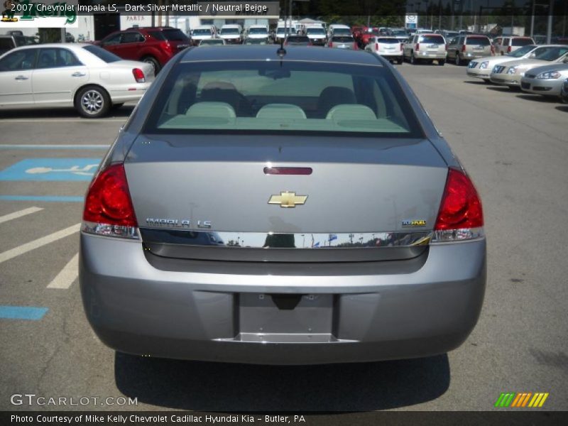 Dark Silver Metallic / Neutral Beige 2007 Chevrolet Impala LS