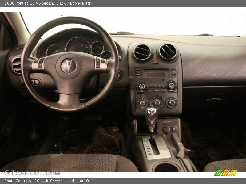 Black / Ebony Black 2008 Pontiac G6 V6 Sedan