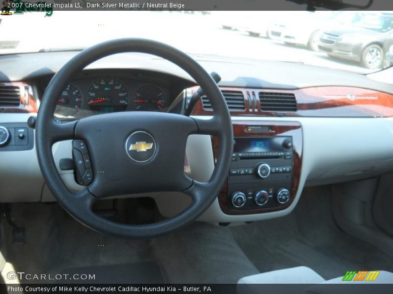 Dark Silver Metallic / Neutral Beige 2007 Chevrolet Impala LS