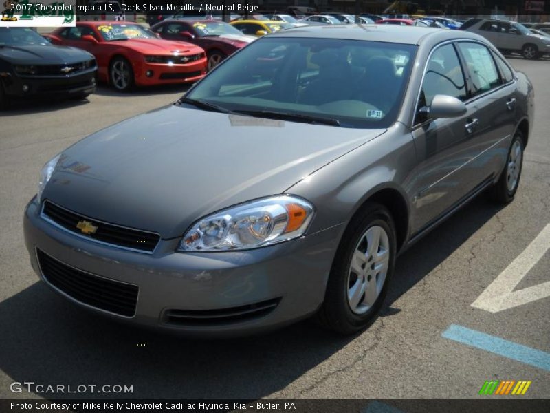 Dark Silver Metallic / Neutral Beige 2007 Chevrolet Impala LS