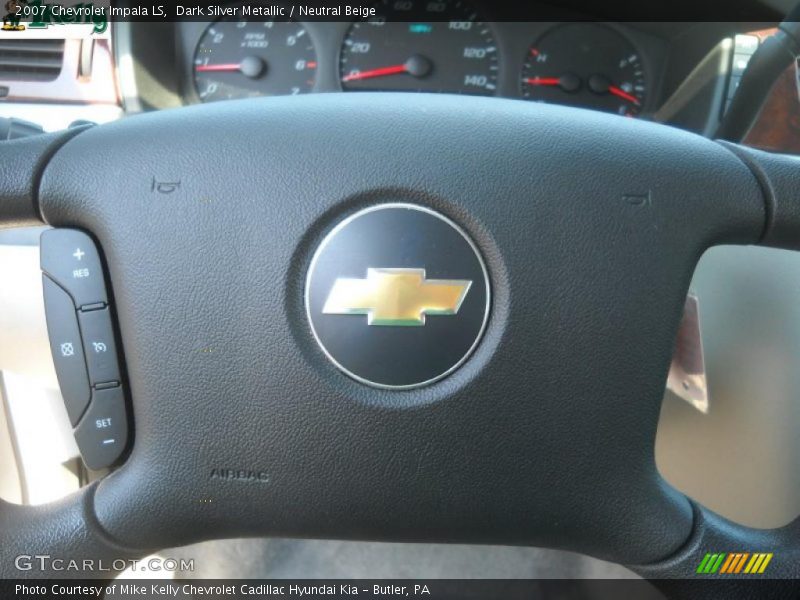 Dark Silver Metallic / Neutral Beige 2007 Chevrolet Impala LS