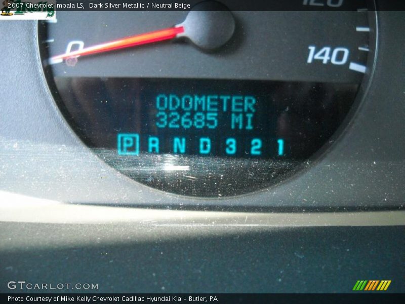 Dark Silver Metallic / Neutral Beige 2007 Chevrolet Impala LS
