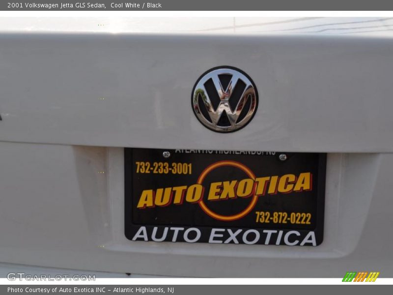 Cool White / Black 2001 Volkswagen Jetta GLS Sedan