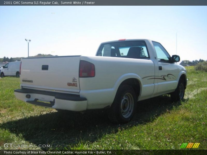 Summit White / Pewter 2001 GMC Sonoma SLS Regular Cab