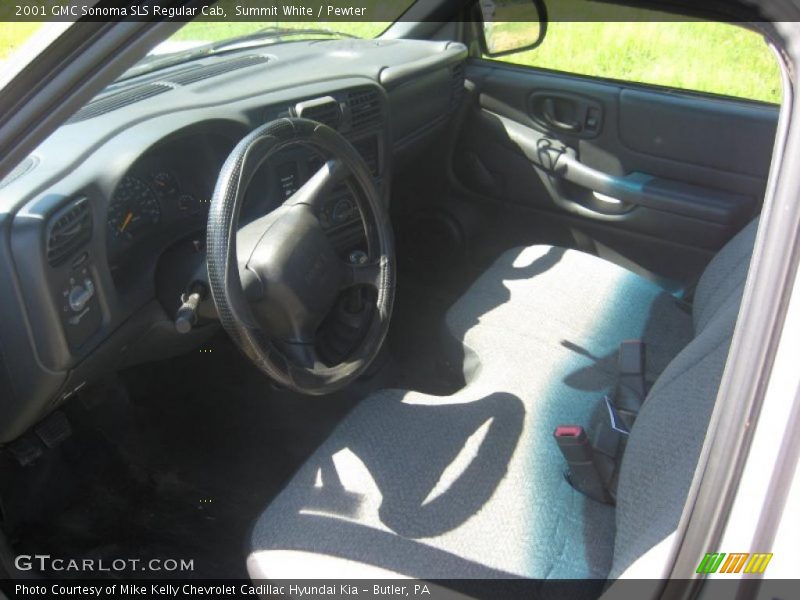 Summit White / Pewter 2001 GMC Sonoma SLS Regular Cab