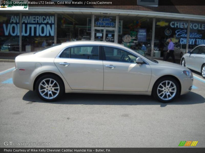 Gold Mist Metallic / Cocoa/Cashmere 2010 Chevrolet Malibu LTZ Sedan