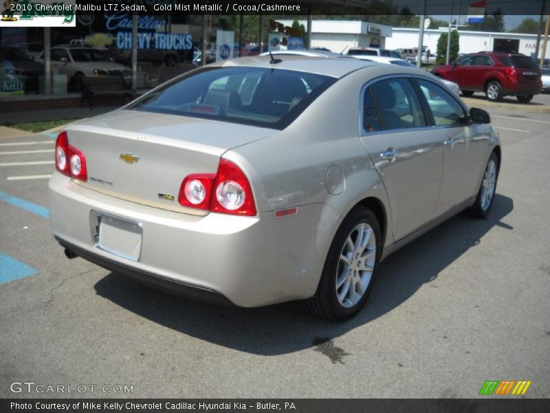 Gold Mist Metallic / Cocoa/Cashmere 2010 Chevrolet Malibu LTZ Sedan