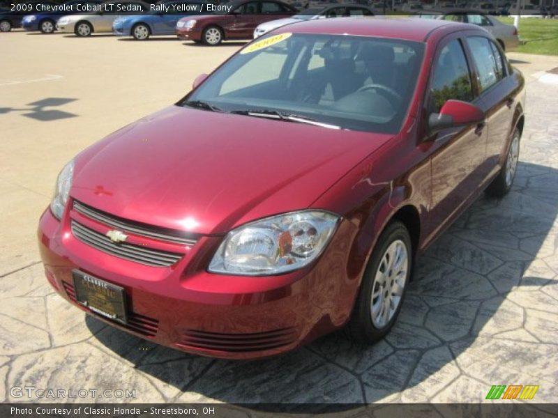 Rally Yellow / Ebony 2009 Chevrolet Cobalt LT Sedan