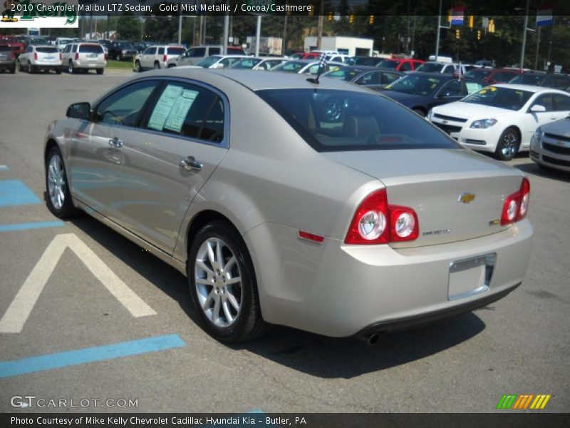 Gold Mist Metallic / Cocoa/Cashmere 2010 Chevrolet Malibu LTZ Sedan