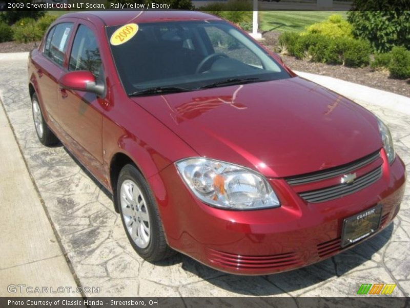 Rally Yellow / Ebony 2009 Chevrolet Cobalt LT Sedan