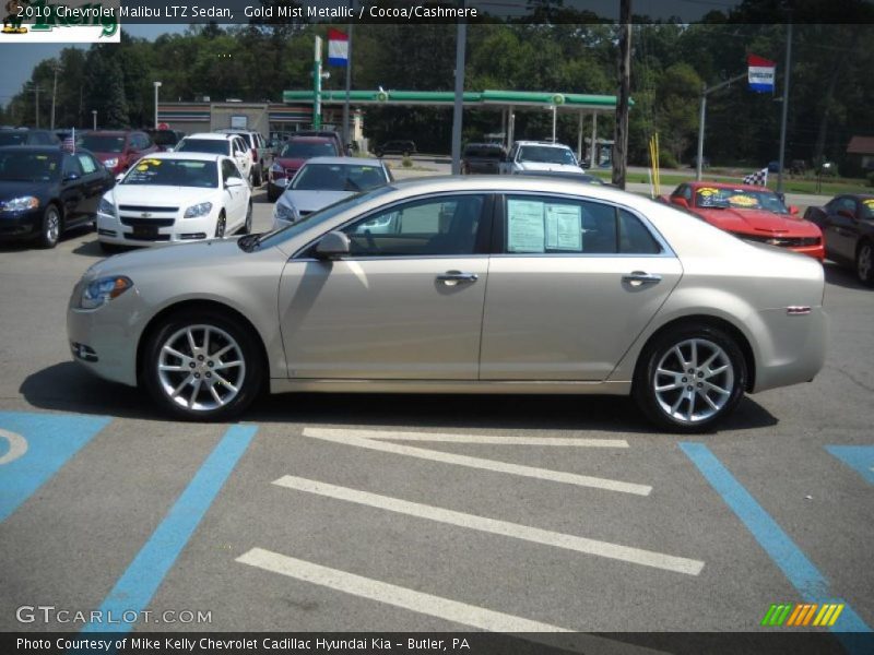 Gold Mist Metallic / Cocoa/Cashmere 2010 Chevrolet Malibu LTZ Sedan
