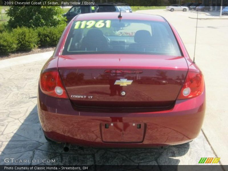 Rally Yellow / Ebony 2009 Chevrolet Cobalt LT Sedan