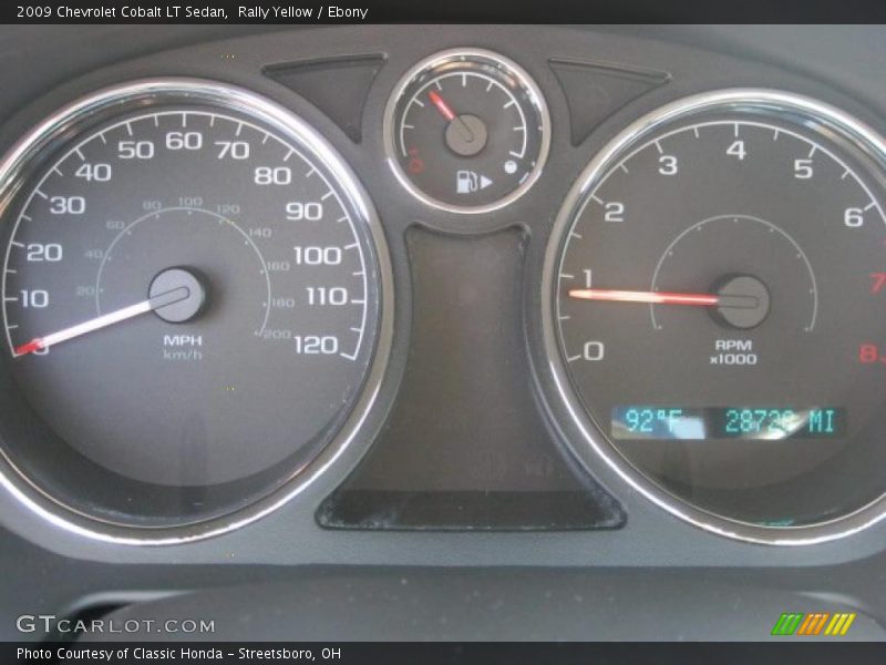 Rally Yellow / Ebony 2009 Chevrolet Cobalt LT Sedan